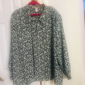 🌺HILL & ARCHER Woman (26 W) Black/White Blouse🌺